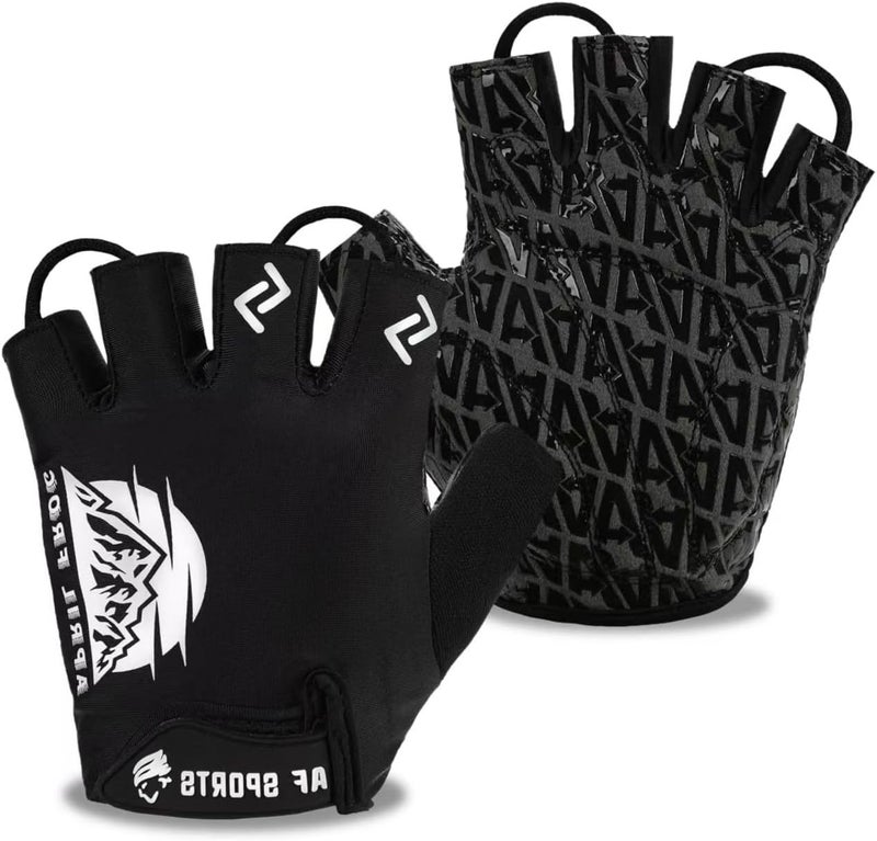 Aprilfrog Bike Cycling Sports Gloves: Half Finger Bicycle Gloves for Men Women with 5MM Gel Pad - Anti-Slip Exercise Workout Gloves for Gym Motorcycle - Image 1